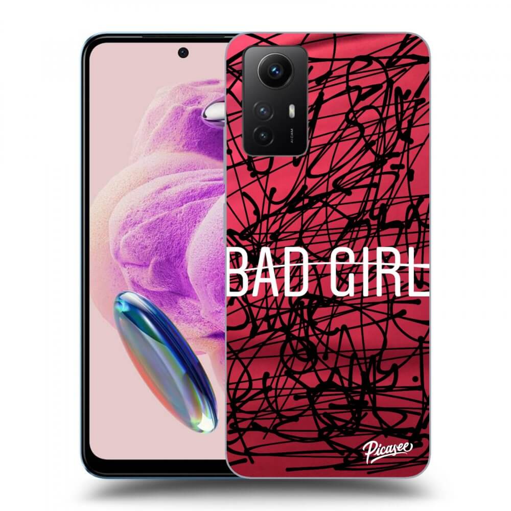 Picasee silikonski črni ovitek za Xiaomi Redmi Note 12S - Bad girl