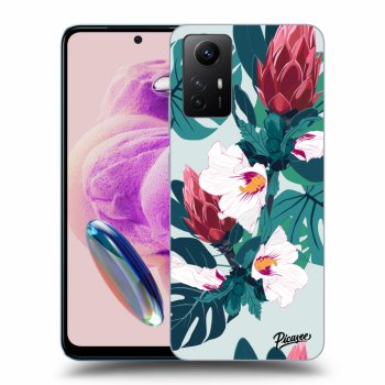 Picasee silikonski črni ovitek za Xiaomi Redmi Note 12S - Rhododendron