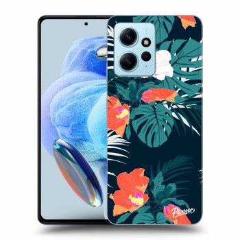 Picasee silikonski prozorni ovitek za Xiaomi Redmi Note 12 4G - Monstera Color