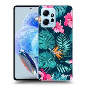 Ovitek za Xiaomi Redmi Note 12 4G - Pink Monstera