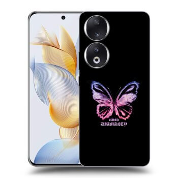 Ovitek za Honor 90 5G - Diamanty Purple