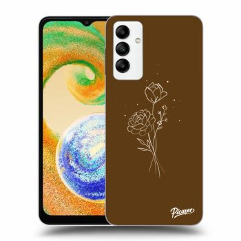 Picasee ULTIMATE CASE za Samsung Galaxy A04s A047F - Brown flowers