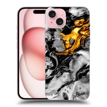 Ovitek za Apple iPhone 15 - Black Gold 2