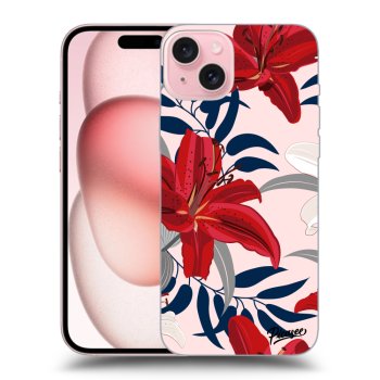 Ovitek za Apple iPhone 15 - Red Lily