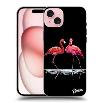 Ovitek za Apple iPhone 15 - Flamingos couple