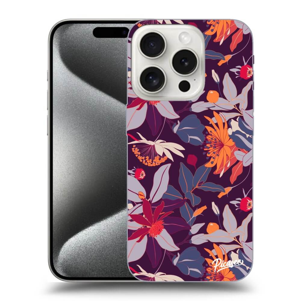 Picasee ULTIMATE CASE MagSafe za Apple iPhone 15 Pro - Purple Leaf