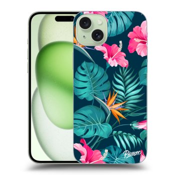 Ovitek za Apple iPhone 15 Plus - Pink Monstera