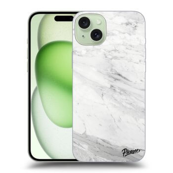 Ovitek za Apple iPhone 15 Plus - White marble