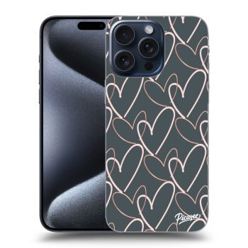 Picasee silikonski prozorni ovitek za Apple iPhone 15 Pro Max - Lots of love