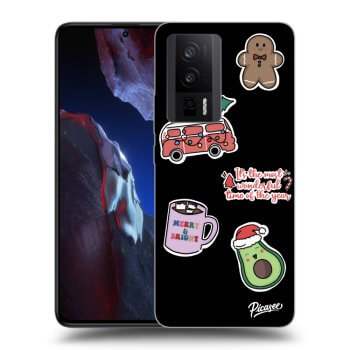 Ovitek za Xiaomi Poco F5 Pro 5G - Christmas Stickers