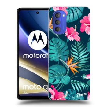 Ovitek za Motorola Moto G51 - Pink Monstera