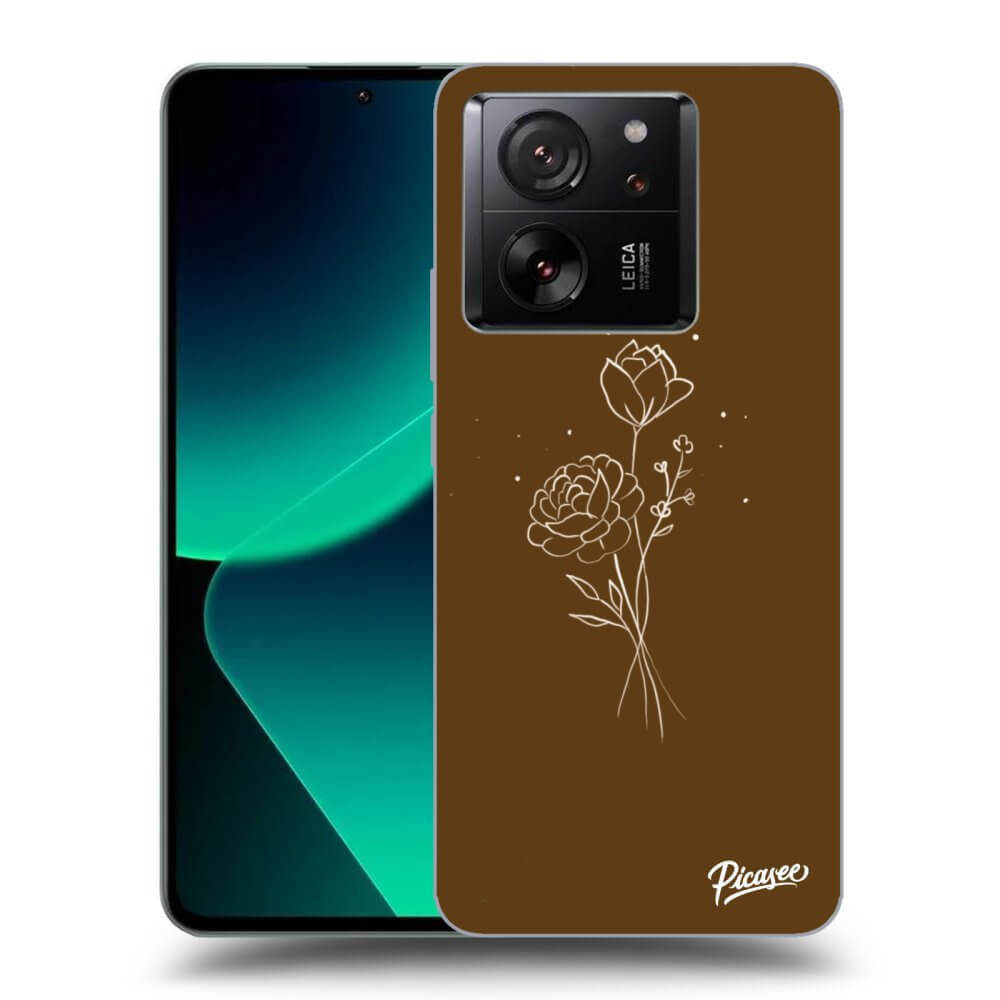 Picasee ULTIMATE CASE za Xiaomi 13T - Brown flowers