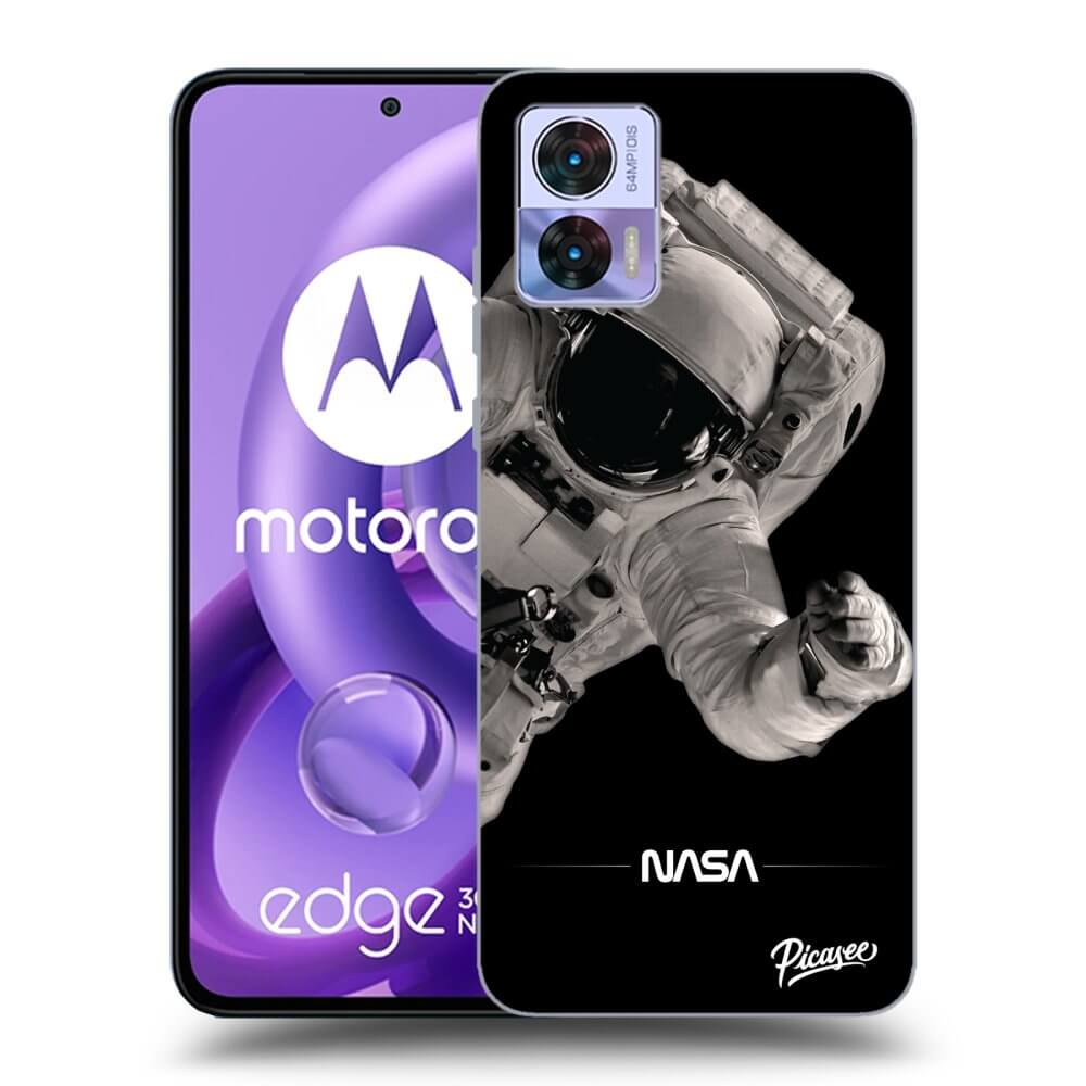Silikonski črni Ovitek Za Motorola Edge 30 Neo - Astronaut Big