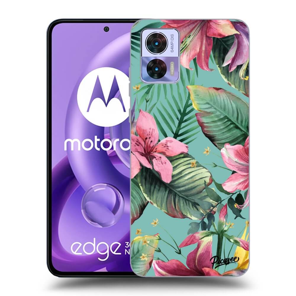 Picasee silikonski črni ovitek za Motorola Edge 30 Neo - Hawaii