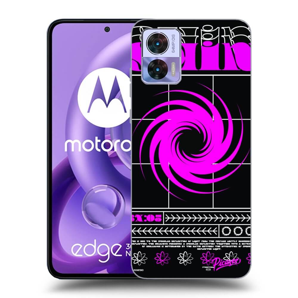 Picasee silikonski črni ovitek za Motorola Edge 30 Neo - SHINE