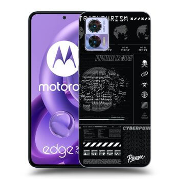 Picasee silikonski črni ovitek za Motorola Edge 30 Neo - FUTURE