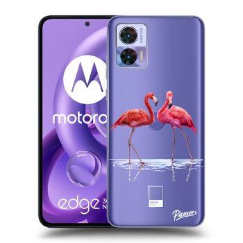 Ovitek za Motorola Edge 30 Neo - Flamingos couple