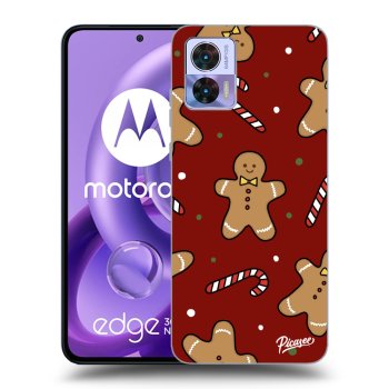 Picasee silikonski črni ovitek za Motorola Edge 30 Neo - Gingerbread 2