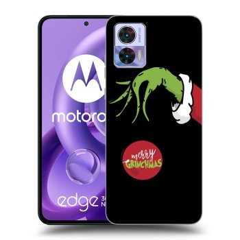 Picasee silikonski črni ovitek za Motorola Edge 30 Neo - Grinch