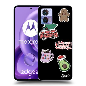 Ovitek za Motorola Edge 30 Neo - Christmas Stickers