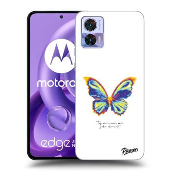 Ovitek za Motorola Edge 30 Neo - Diamanty White