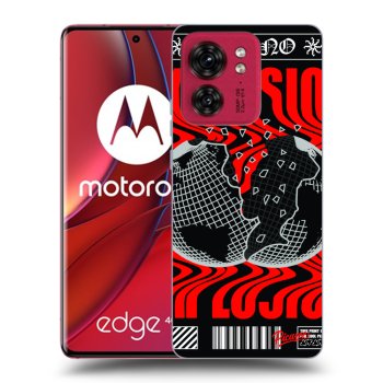 Picasee silikonski črni ovitek za Motorola Edge 40 - EXPLOSION