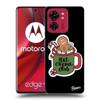 Picasee silikonski črni ovitek za Motorola Edge 40 - Hot Cocoa Club