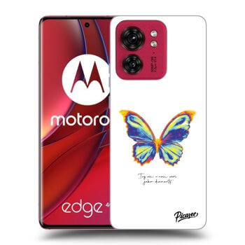 Ovitek za Motorola Edge 40 - Diamanty White