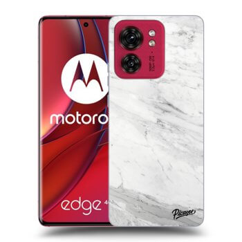 Ovitek za Motorola Edge 40 - White marble