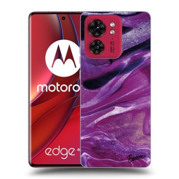 Ovitek za Motorola Edge 40 - Purple glitter