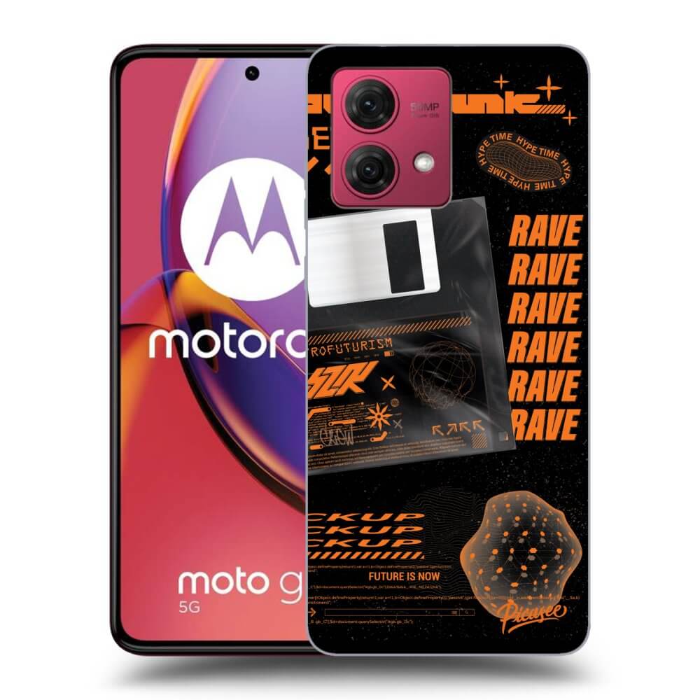 Picasee silikonski črni ovitek za Motorola Moto G84 5G - RAVE