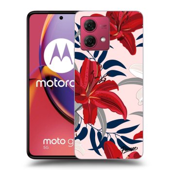 Ovitek za Motorola Moto G84 5G - Red Lily