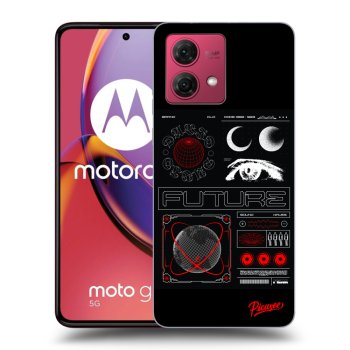 Picasee silikonski črni ovitek za Motorola Moto G84 5G - WAVES