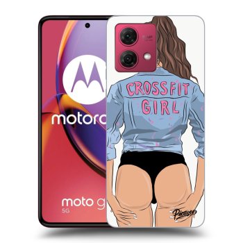 Picasee silikonski črni ovitek za Motorola Moto G84 5G - Crossfit girl - nickynellow