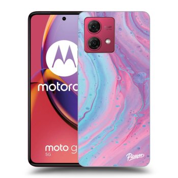 Ovitek za Motorola Moto G84 5G - Pink liquid