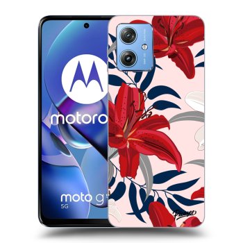 Ovitek za Motorola Moto G54 5G - Red Lily