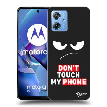 Picasee silikonski črni ovitek za Motorola Moto G54 5G - Angry Eyes - Transparent