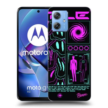 Picasee silikonski črni ovitek za Motorola Moto G54 5G - HYPE SMILE
