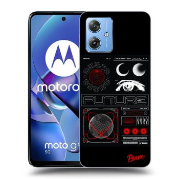 Picasee silikonski črni ovitek za Motorola Moto G54 5G - WAVES