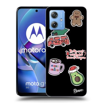 Ovitek za Motorola Moto G54 5G - Christmas Stickers