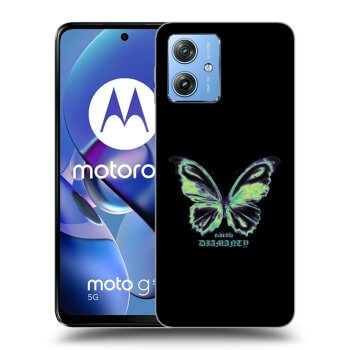 Picasee silikonski črni ovitek za Motorola Moto G54 5G - Diamanty Blue