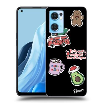 Ovitek za OPPO Reno 7 5G - Christmas Stickers
