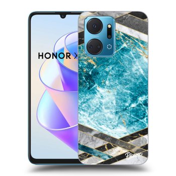 Ovitek za Honor X7a - Blue geometry