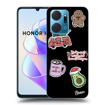 Ovitek za Honor X7a - Christmas Stickers