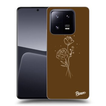 Ovitek za Xiaomi 14 - Brown flowers