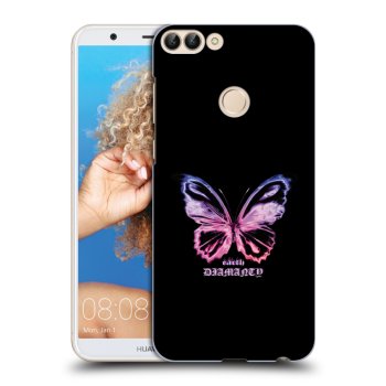 Picasee silikonski prozorni ovitek za Huawei P Smart - Diamanty Purple