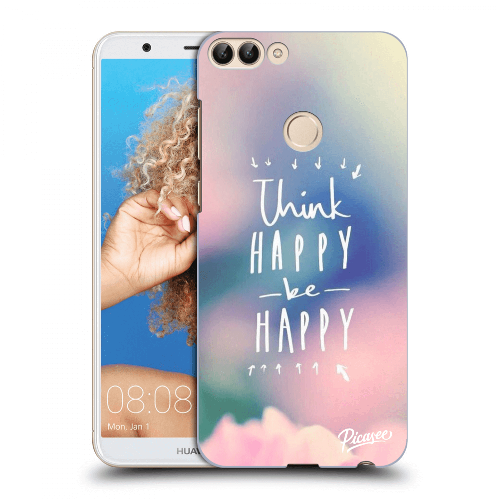 Picasee silikonski prozorni ovitek za Huawei P Smart - Think happy be happy