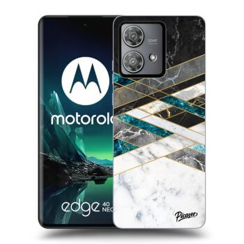 Ovitek za Motorola Edge 40 Neo - Black & White geometry