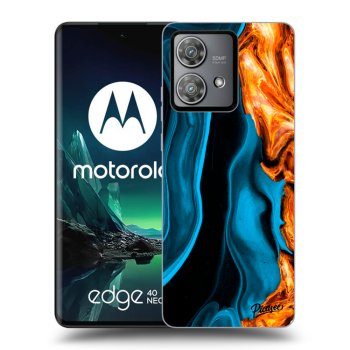 Ovitek za Motorola Edge 40 Neo - Gold blue