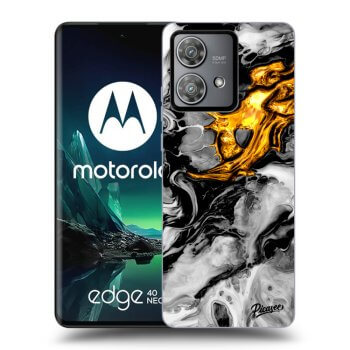 Ovitek za Motorola Edge 40 Neo - Black Gold 2